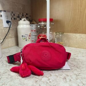 Kipling Alys Waistpack or Belt Bag in Confetti Pink Color, New with Tag